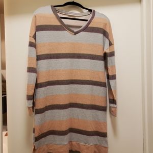 Striped sweater dress WITH POCKETS